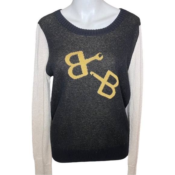 Band of Outsiders Logo Sweater Silk & Cashmere Size 4 (Size M in this Sweater) - Picture 1 of 7